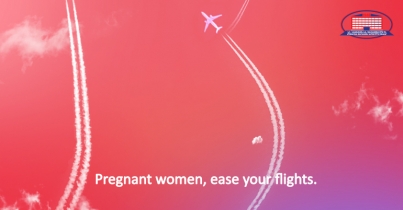 What considerations should be taken into account by pregnant women during the flight?